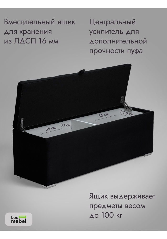Пуфик Ричмонд-119 (черный)