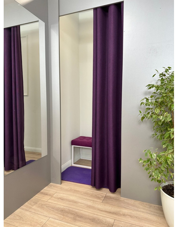 Штора Рогожка в примерочную (фиолетовый) 2350 мм