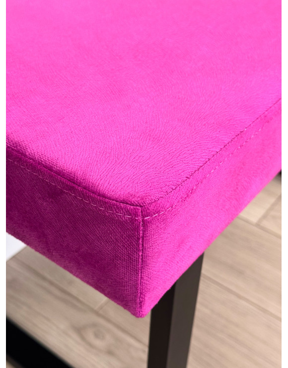 Банкетка Честер-76 (фуксия/черный)