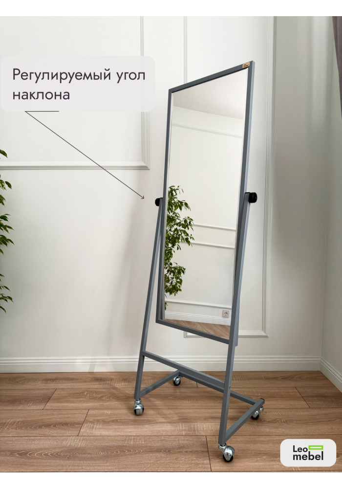 L-154-53 Зеркало напольное (серый)