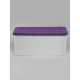 Банкетка ПВЗ-900 прямая Кожа (фиолетовый)